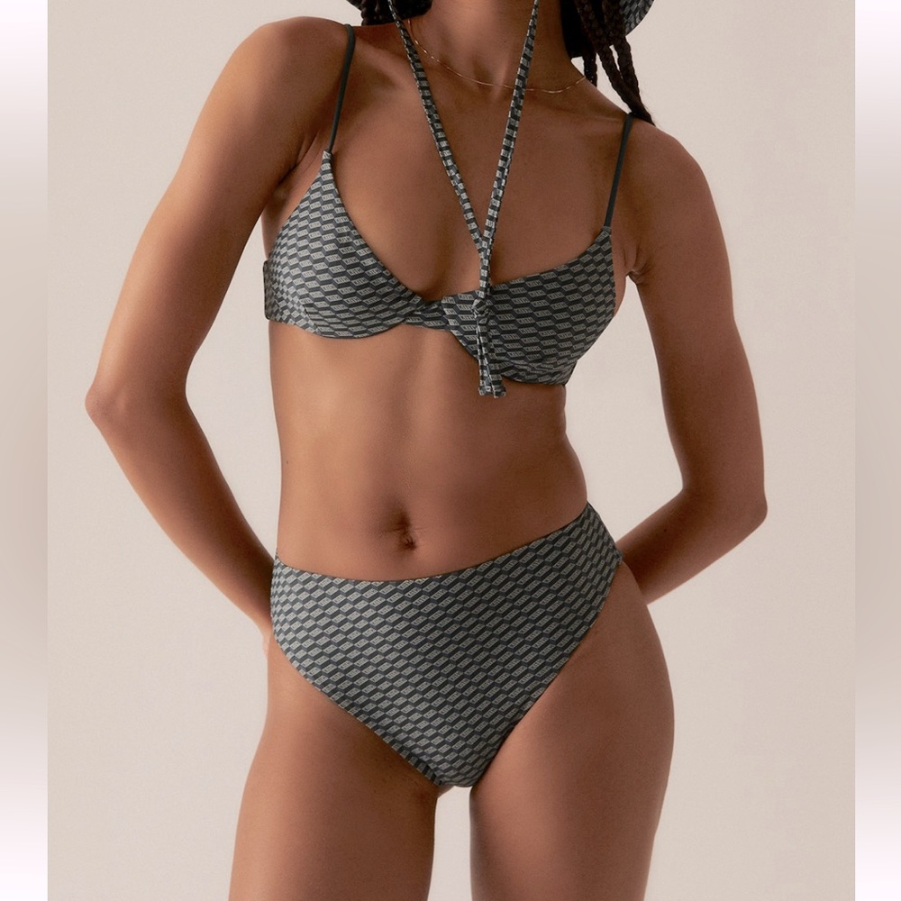 NWT KITH Women Azure Monogram High Waist Bottom